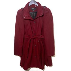 Calvin Klein long wool coat size M new without tags